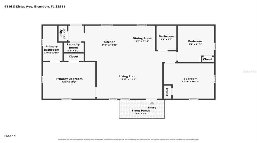 Brandon, Florida 33511, 3 Bedroom Bedrooms, ,2 Bathroombathrooms,Residential,For Sale,Kings,0,Mfrtb8540031