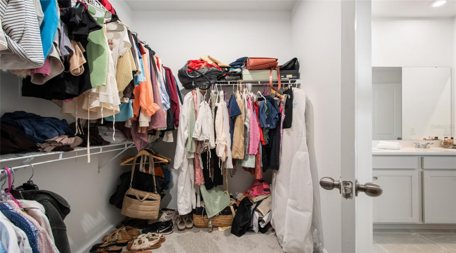 At The End Of The Primary Bath Is The Oversized Walk In Closet.