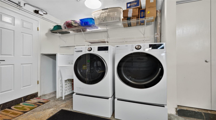 Washer And Dryer In Garage