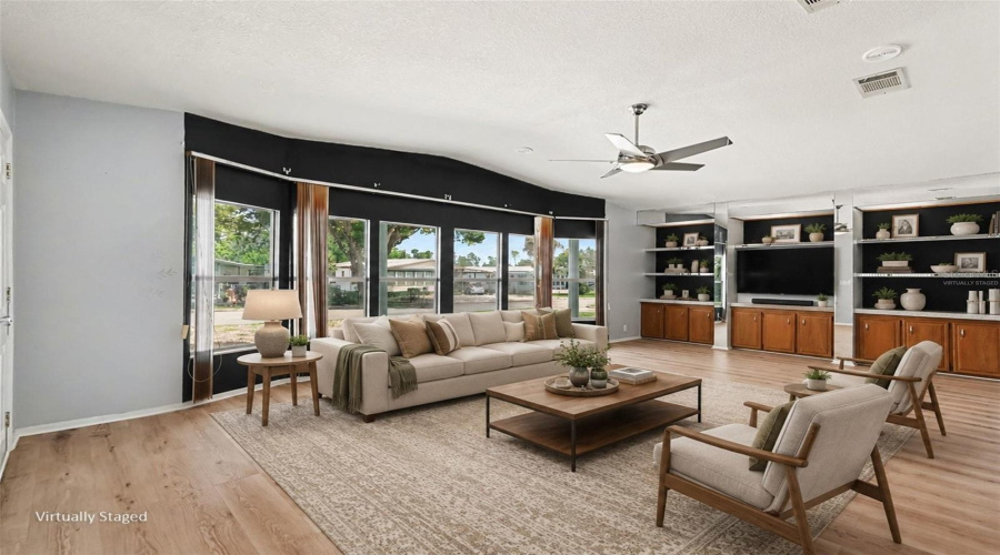 Virtually Staged Living Room