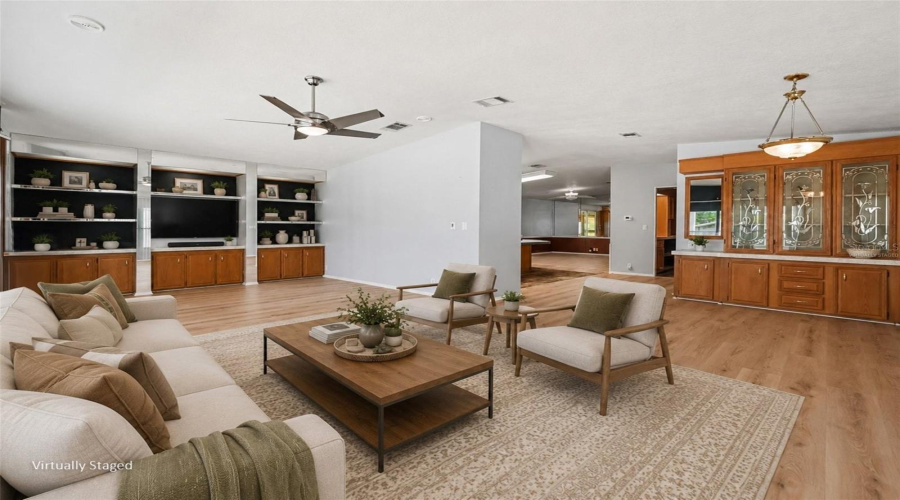 Virtually Staged Living/Dining Room