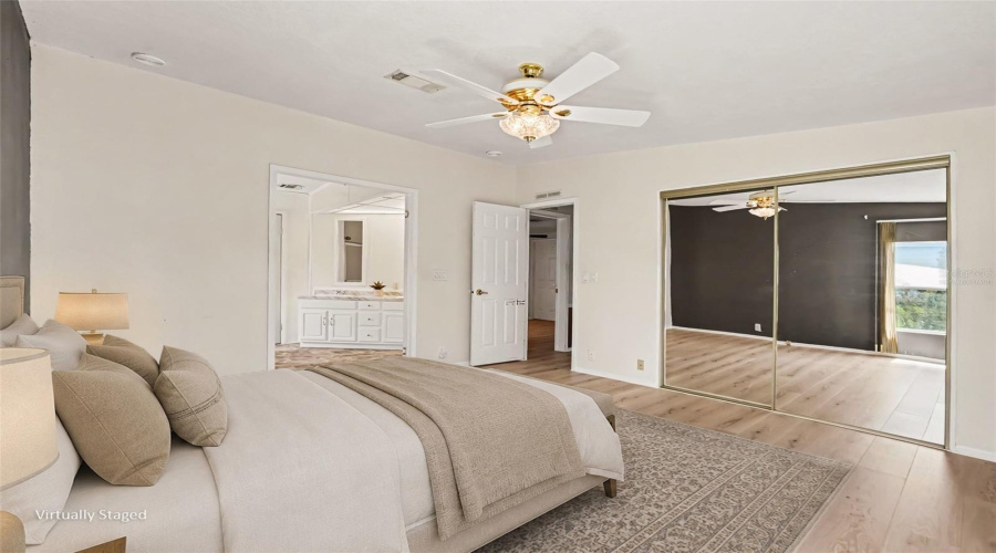 Virtually Staged Primary Bedroom