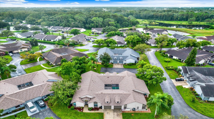 An Aerial View Of The Surrounding Ruxton Village Community.