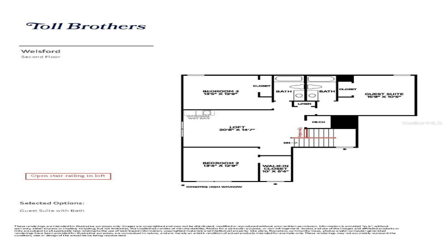 Second Floor Layout With Upgrades