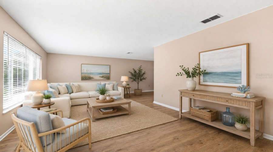 Virtually Staged Living Room