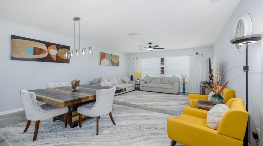Dining Room Overlooking Living Room