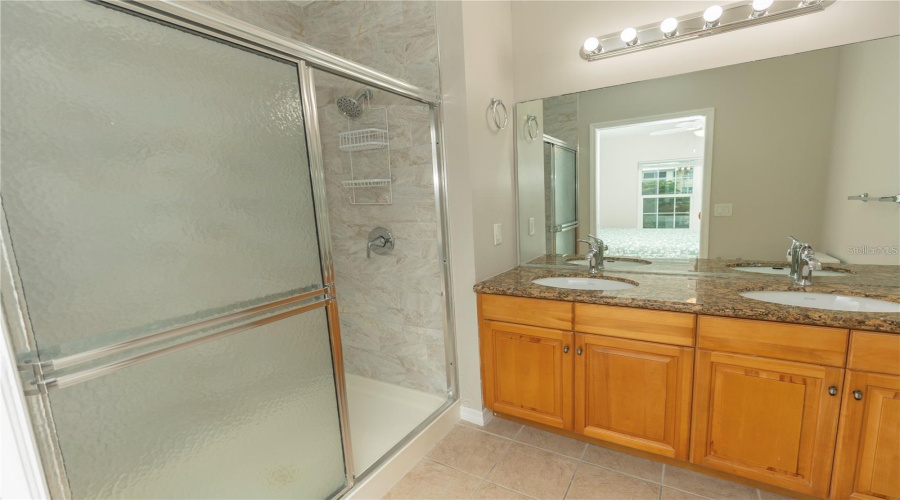 Primary Bath, Double Sinks, Step In Shower