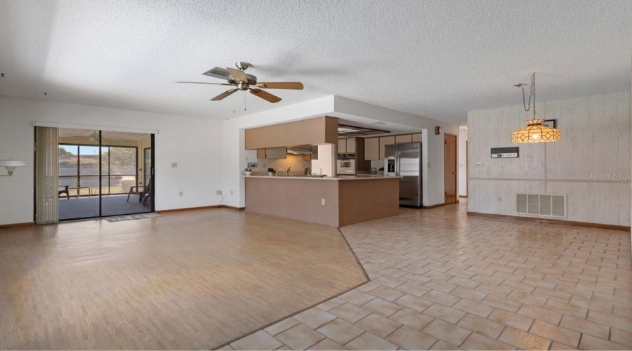 Kitchen Is Open To The Family Room