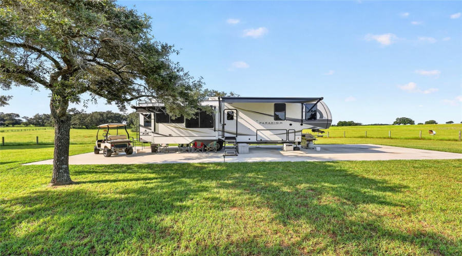 Rv Pad With Utility Hook Ups