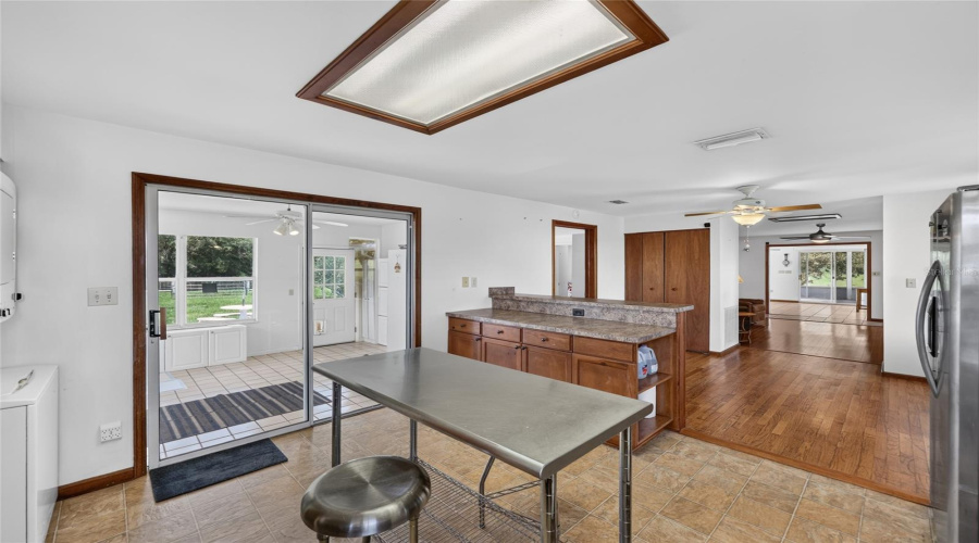 Enclosed Porch Off Of Kitchen