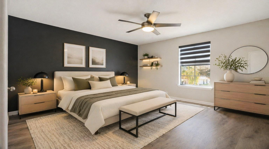 Virtually Staged Bedroom 4 Upstairs Has It'S Own En-Suite Bathroom
