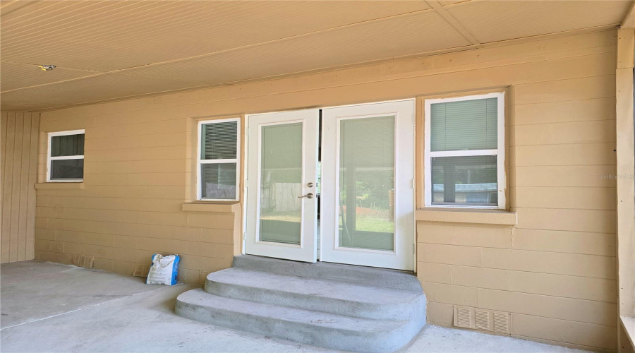 Back Porch French Doors