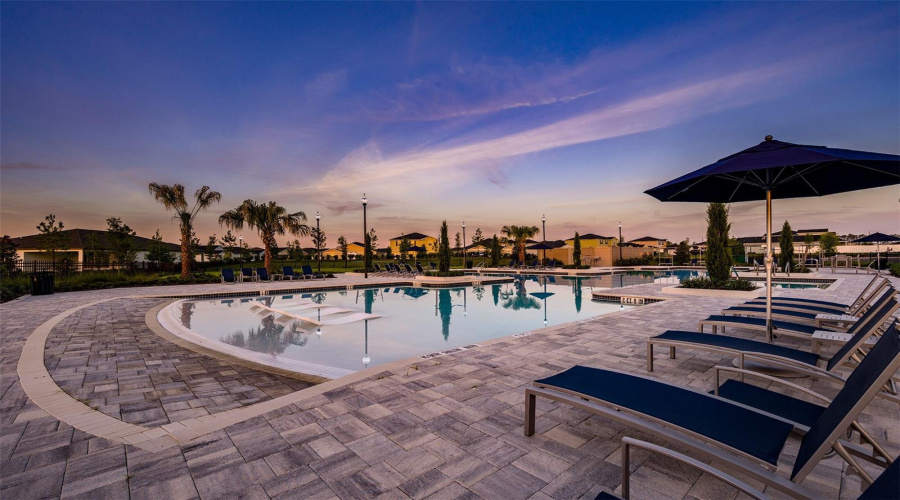 Resort-Style Pool With Cabana