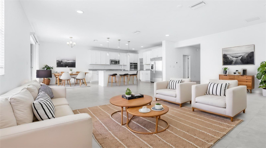 Virtually Stagged Living Room