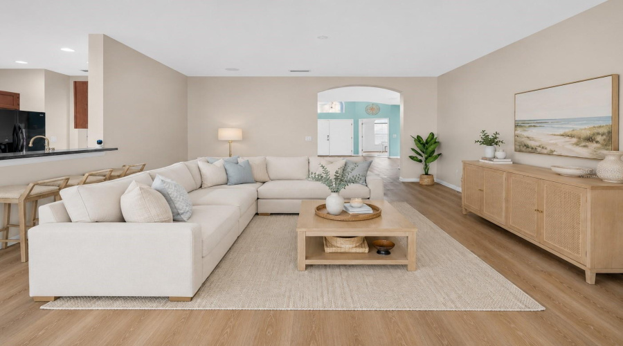 Great Room Virtually Staged.