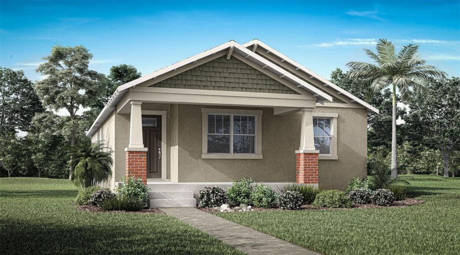 Rainwood - Alafia Floorplan - Craftsman Elevation - Architect'S Rendering