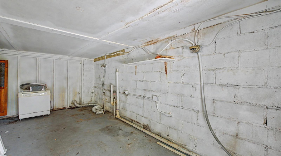 Outside Storage And Laundry Room