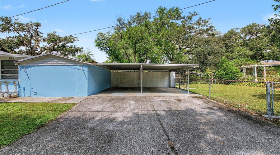 East Side Two Car Carport