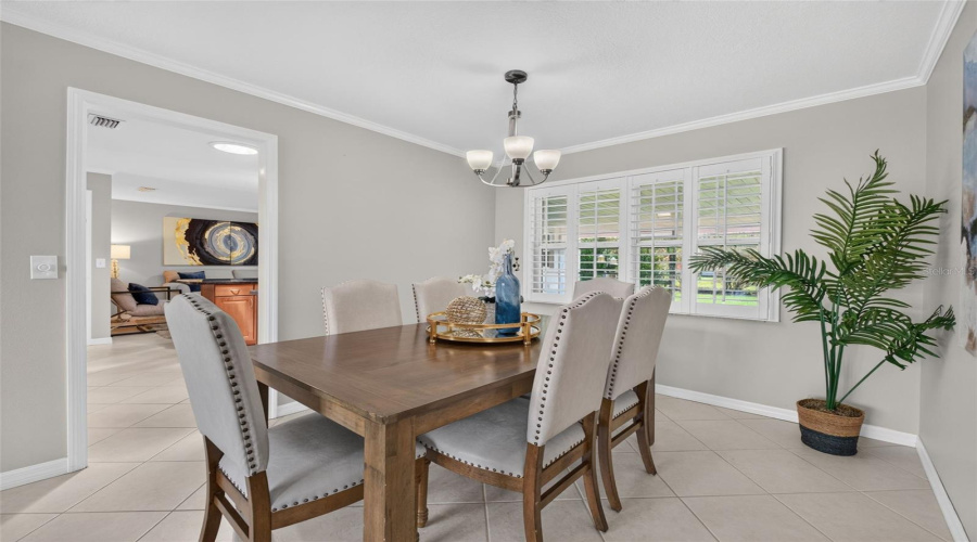 Dining Room Leads To Kitchen