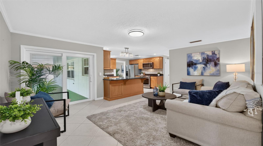 Family Room With Access To