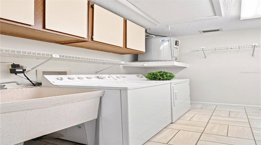 Large Inside Laundry Room With Additional Closet Space And Utility Sink~