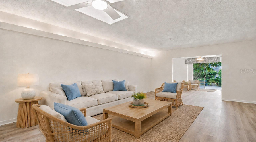 Virtually Staged; Heated &Amp; Cooled Bonus Room Tucked Off The Main Living With A Glass Slider Out To The Rear Patio~