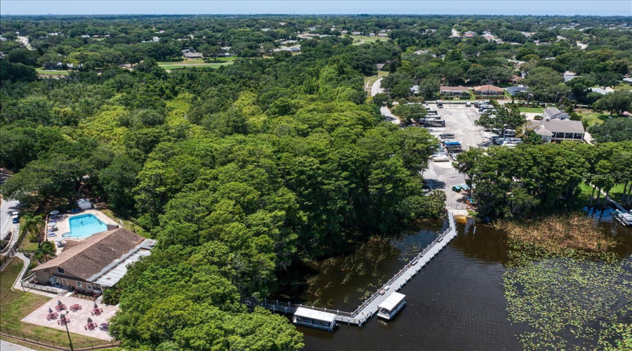Lake Tarpon Lodge Connected To Rv Lot &Amp; Boat Ramp By An Open Dock &Amp; Fishing Pier~