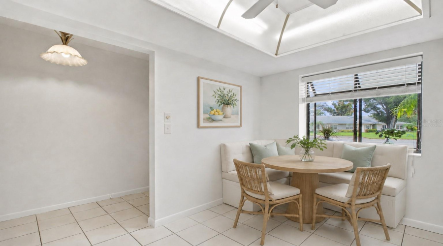 Virtually Staged; Convenient Eat-In Kitchen Space~