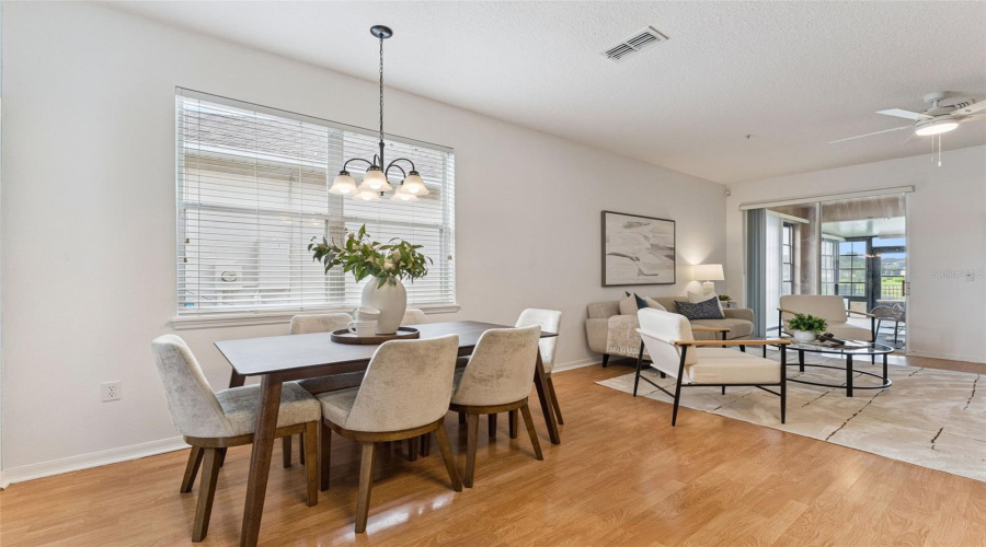 Open Living And Dining.