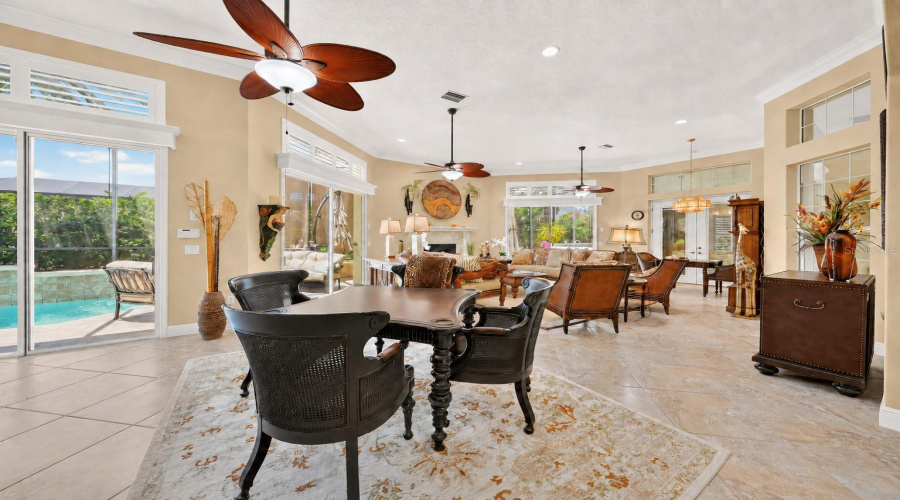 Overview Of The Gathering Room South End Looking To The North End Of This Expansive Room For Entertaining Guests.