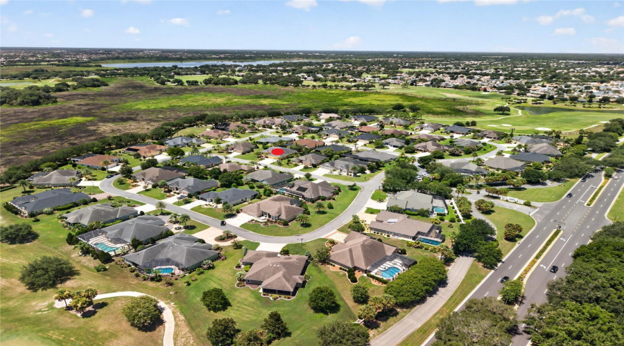 Aerial – Looking Southwest – This Tucked-Away Setting Pairs Preserve Views With Convenient Access To Cr 466; Palmer Legends’ Laurel Valley Lies To The Right, While The Clubhouse Sits Left Of Center Along The Sightline Toward Lake Miona.
