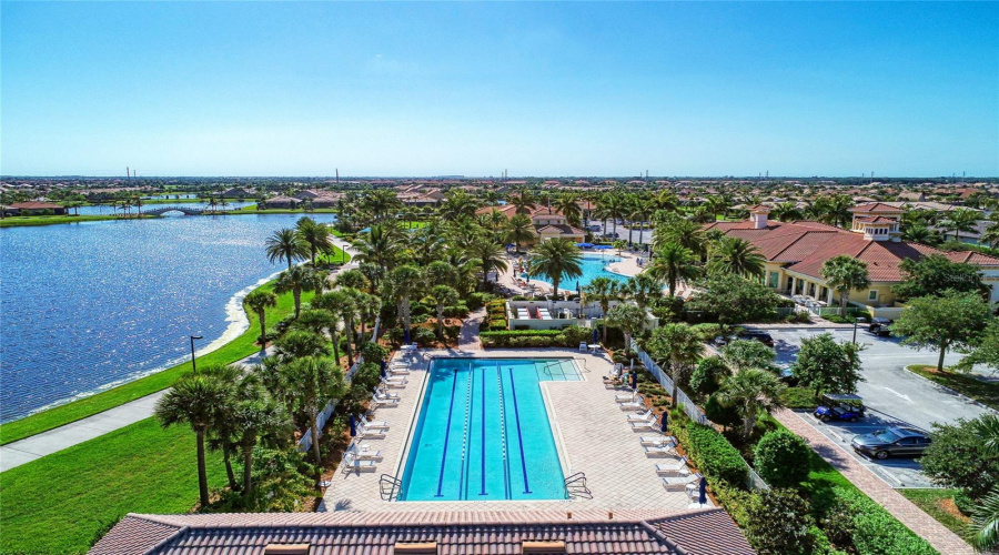Arial Of Resort Pools