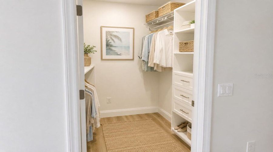 Bedroom 2 Walk In Closet - Virtually Staged