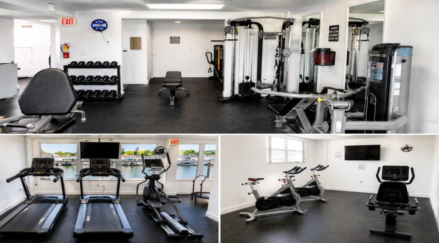 Gym With Water Views