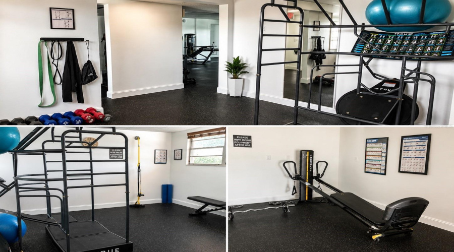 Gym With Stretch Assistance And Total Gym.