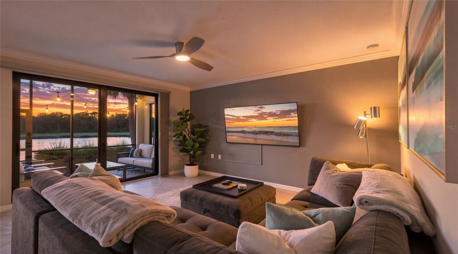 Cozy Sunsets In The Living Room