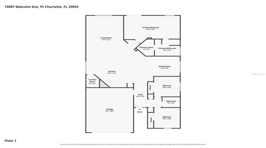 Port Charlotte, Florida 33953, 3 Bedroom Bedrooms, ,2 Bathroombathrooms,Residential,For Sale,Malcolm,0,Mfra4703267