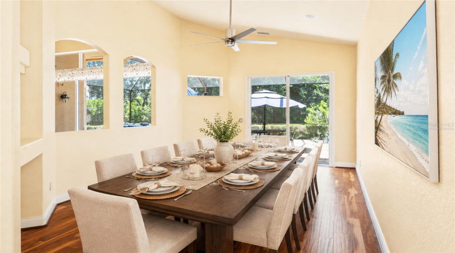 Virtually Staged Formal Dining Room