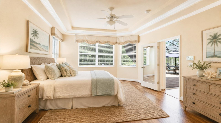 Virtually Staged Primary Bedroom