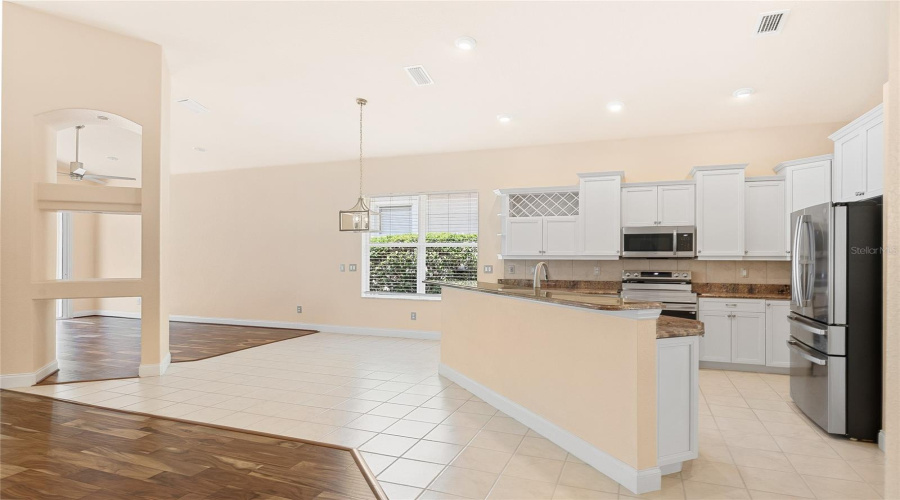 View From Living Room Into The Formal Dining Room, Kitchen And Optional Small Eatery