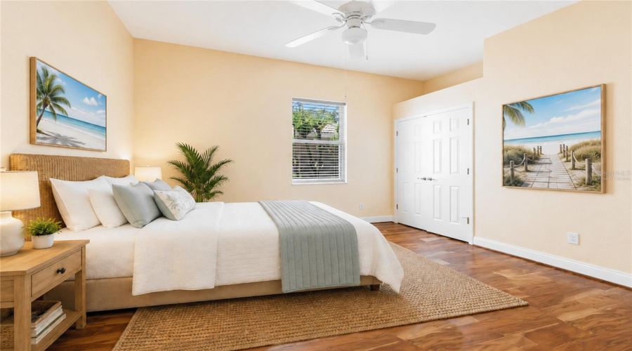 Virtually Staged Second Bedroom