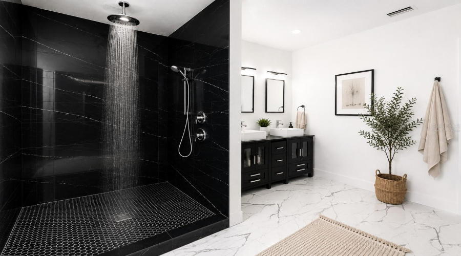 Irtually Stagedprimary Spa- Inspired Shower