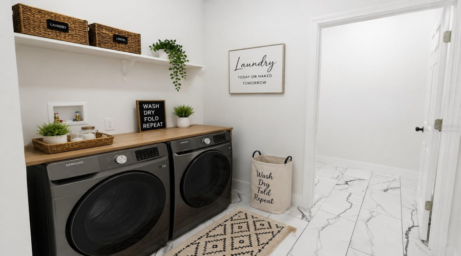 Laundry Room-Virtually Staged