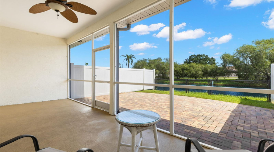 Fenced In Backyard With Water Views