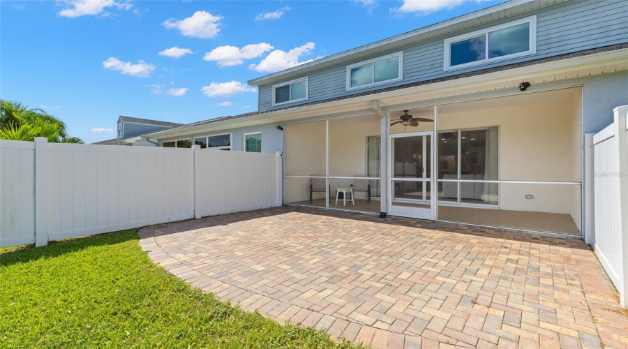 Lovely Brick Paved Patio