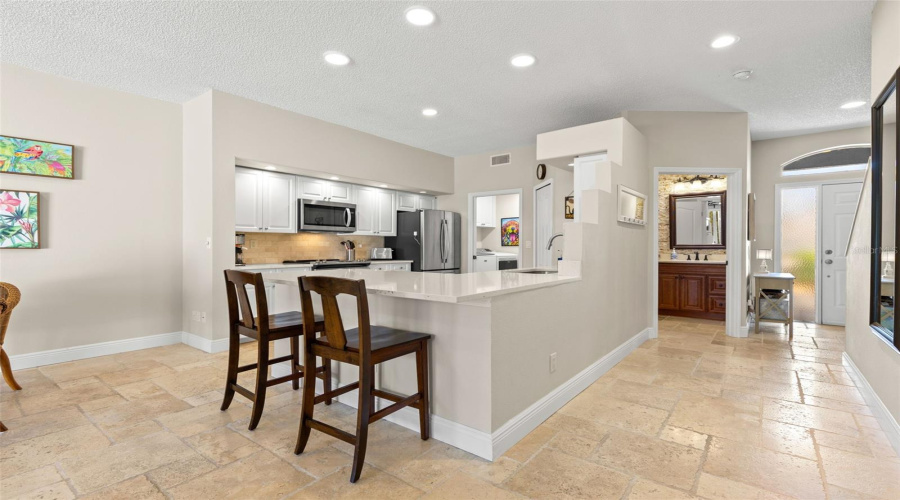 Open Kitchen With Breakfast Bar