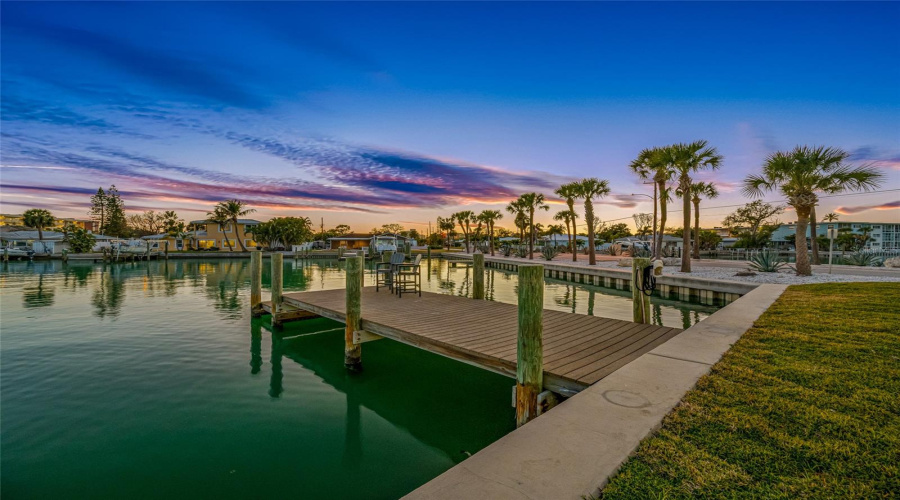 Composite Dock Facing West For Sunsets