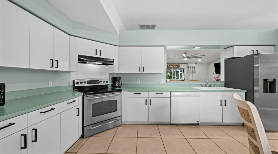 Kitchen With Pass-Through Window