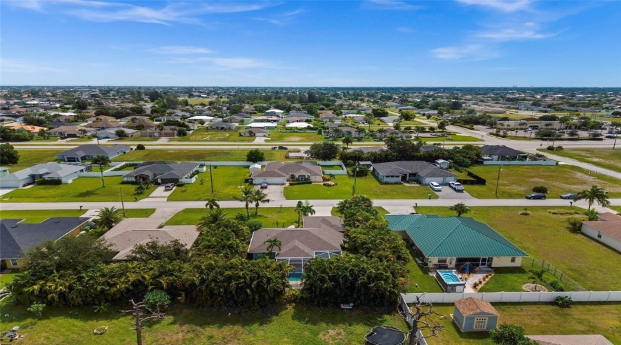 Aerial View Of The Back Of The House