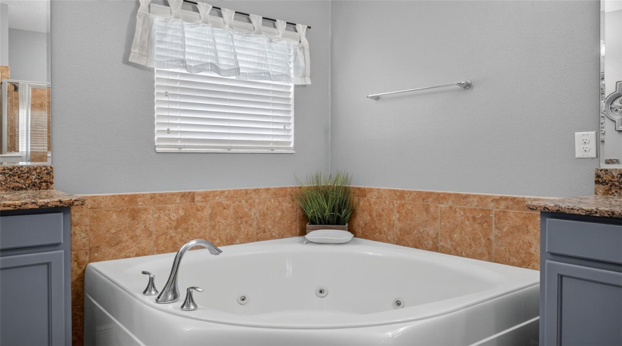 Custom Tile Work Around Jetted Garden Spa Tub